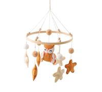 Crib Mobile Calming Sleep Aid Toy with Stars and Bird Design