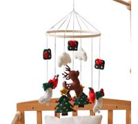 Crib Mobile | Christmas Ceiling Mobile | Felt Reindeer Christmas Tree Nursery Decor, Wind Chime for Bedroom Boys Girls Children's Room Play Birthday