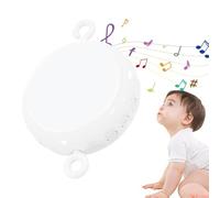 Crib Mobile Motor | 3 Modes Crib Music Mobile | Triple Play Fun 24 Piano Lullabies Musical Mobile Rotary Music Box, Portable Auto Kid Music Box Sound Machine Volume Control for