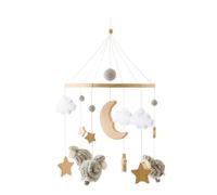 Crib Mobile - Musical Bohemian-style decor with melodies for cribs; portable mobile suitable for strollers for boys and girls aged 0-3 months.