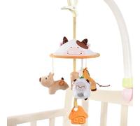 Crib Mobile - Nursery Mobile, Crib Toy, Musical Stroller Toys | Cute Nursery Hangable Toy with Music | Bell Decor for Children's Room Bassinet Bedroom Play Area, Bedtime Atmosphere, Wall, 43x18cm