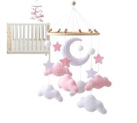 Crib Mobile - Nursery Mobile For Moses | Calming Felt Decor Boys And Girls