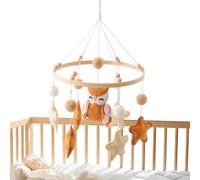 Crib Mobile Soothing Sleep Aid Ornament with Stars and Owls Design