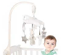 Crib Mobile Toy - Hanging Nursery, Gentle Motion, Colorful Plush Figures, Secure Attachment Clip | Developmental Activity Tool for Cot Bassinet Stroller Bedroom Learning Enterta