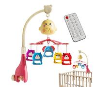 Crib Mobile with Music,Baby Crib Mobile with Remote Control - Rotating Soother Toy for 0-18 Months Girls Boys Bed Play Decor Stroller Cot Bassinet Sleep