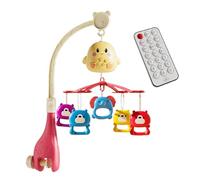 Crib Mobile with Music, Baby Mobile for Crib with Remote Control, Rotating Soother to, Cute Bed Play Decor for Girls Boys, Perfect for Stroller, Cot, Bassinet, and Sleep Aid, 20cm Multicolor