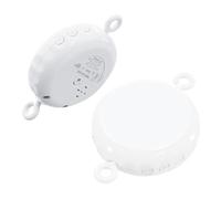 Crib Musical Mobile - 3 Mode Auto Rotary Music Box Player, 24 Piano Lullabies Portable Sound Machine with Volume Control | Calming Nursery Sleep Soother Device, Soft Night Light Projector,