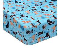 Crib Sheet UOMNY 100% Natural Cotton Baby Sheet Set for Standard Crib and Toddler mattresses Nursery Bedding Sheet for Boys and Girls 1 Pack Dog