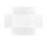 Crib Skirt Soft Elastic Crib Bed Skirt for Bedroom Easy Installation Pleated Ruffle for Bed(White)