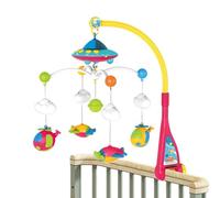 Crib Soother and Projector - Calming Light and Music Player | Remote Control, Timer Setting, Fits Most Cribs, Plays Nature Sounds and Lullabies, Promotes Relaxation and Sleep