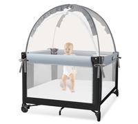 Crib Tent to Keep Baby from Climbing Out - Crib Net to Keep Baby in - Pop Up Breathable Cribs Cover - Canopy with Upgrade Strong Mesh and Durable Zipper