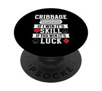 Cribbage Board Game Funny Cribbage Player PopSockets Adhesive PopGrip