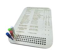 Cribbage Dashboard with Pegs, Portable Natural Wood Game Board, Classic Rating Kit for Cradle, Compact Travel Party Game Accessories, Diversity Kit