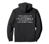 Cribbage Player | I Play Cribbage and I Know Things Funny Pullover Hoodie