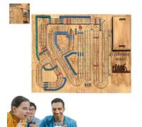 Cribbage Wars Board Game, Cribbage Wars, Cribbage War Game, with Storage Compartment for Cards and Scoring Pegs - Classic Cribbage Wars for 2-4 Players, Educational & Entertaining Cbbage War Game