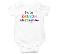 Cribbs & Co. Premature, Tiny Baby Boy/Girl I'm The Rainbow After The Storm, Clothing Vest (3-8lb)(0-12m) (0-3 months)