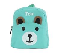 cribstar Personalised Children's Nursery Backpack - Perfect for Toddlers - Lunch Bag - Canvas Teddy Bag (Mint Green)