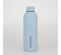 cribstar Personalised Insulated Water Bottle - 550ml - Food Grade Stainless Steel - Perfect for School, Travel, Office, Gym Anywhere - Small Name - Laser Engraved! (Dusty Blue)