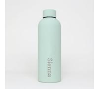 cribstar Personalised Insulated Water Bottle - Perfect for School, Travel, Office, Gym Anywhere - Small Name - Laser Engraved! (Sage)