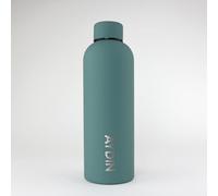 cribstar Personalised Insulated Water Bottle - Perfect for School, Travel, Office, Gym Anywhere - Small Name - Laser Engraved! (Forest Green)