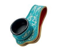 CRICAL Portable Magnetic Pool Chalk Holder Round Chalk Cube Holder Billiard Cue Accessory Blue White