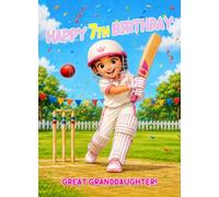 Cricket 7th Birthday Card for Great Granddaughter