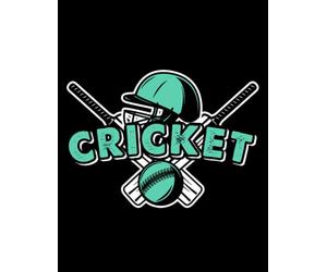 Cricket Ball Bat Player Coach Team Wicket Cricketer Notebook: Diary Collection Floral Notebook Sets|8.5x11 100 Pages Paperback Notebooks