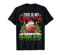 Cricket Ball Xmas Lights This Is My Christmas Pajama T-Shirt