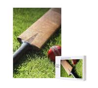 Cricket Bat And Ball,300 Pieces Wooden Jigsaw Family Game Jigsaw Puzzles for Adults Teens