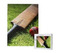 Cricket Bat And Ball,500 Pieces Wooden Jigsaw Family Game Jigsaw Puzzles for Adults Teens