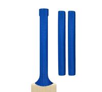Cricket Bat Grips - Premium Rubber Cricket Bat Grip Tape for Maximum Hold & Shock Absorption | 4 Styles | Multi-Color | Pack of 2| Durable Bat Grips Cricket (2, Royal Blue, Octopus)