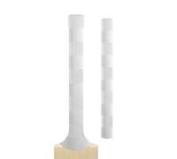 Cricket Bat Grips - Premium Rubber Cricket Bat Grip Tape for Maximum Hold & Shock Absorption | 4 Styles | Multi-Color | Pack of 1| Durable Bat Grips Cricket (1, White, Chevron)