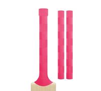Cricket Bat Grips - Premium Rubber Cricket Bat Grip Tape for Maximum Hold & Shock Absorption | 4 Styles | Multi-Color | Pack of 2| Durable Bat Grips Cricket (2, Pink, Chevron)