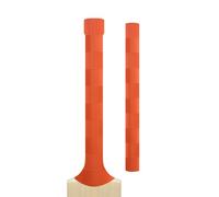 Cricket Bat Grips - Premium Rubber Cricket Bat Grip Tape for Maximum Hold & Shock Absorption | 4 Styles | Multi-Color | Pack of 1| Durable Bat Grips Cricket (1, Orange, Chevron)