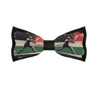 Cricket Bat Player Classic Mens Bow Tie Adjustable Pre Tied Bowtie for Wedding Party