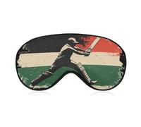 Cricket Bat Player Comfortable Sleep Eye Mask Soft Covers for Sleeping with Adjustable Strap