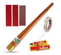 Cricket Bat Toe Guard Kit with Glue, Wooden Grip Cone & Anti-Slip Tape, Complete Bat Protection & Repair Kit for Crack Prevention, Grip Replacement & Enhanced Control - Fits All Cricket Bats