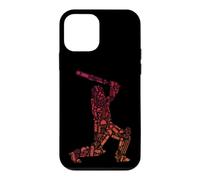Cricket Batsman Silhouette Sport Icon Design Case for iPhone 12 mini
