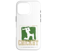 Cricket Batsman Vintage Pitcher Player Trainer and Coach Case for iPhone 16 Pro