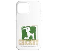 Cricket Batsman Vintage Pitcher Player Trainer and Coach Case for iPhone 16 Pro Max