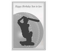 Cricket Birthday Cards - Best Unusual Unique Cool - Men Male Boys Kids Sports (Son in law Cricket Birthday Card)