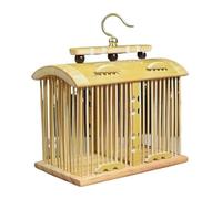 Cricket cage for reptiles Antique vintage portable double grid convenient grasshopper cage(Original Color)