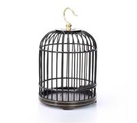 Cricket cage for reptiles Crickets reptiles chirping insects bamboo hanging grasshopper cages(Coffee)