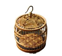 Cricket cage for reptiles Drum shaped handmade grasshopper cage singing device easy to carry
