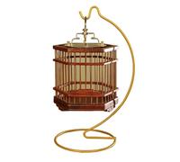 Cricket cage for reptiles Solid wood hexagonal grasshopper cage climbing pet beautiful Chinese decoration
