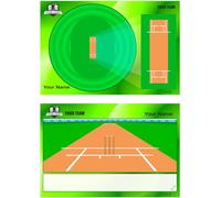 Cricket Coach Tactical Board. Personalised with Name Logo or Club Crest. Double Sided Dry Wipe Board 12 x 8 inches