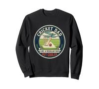 Cricket Dad Batsman Bat Ball Pitch Player Father's Day Sweatshirt