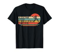 Cricket Dad Like A Regular Dad Father's Day Cricket Dad Tee T-Shirt