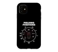 Cricket Fielding Positions Diagram Player Coach Case for iPhone 11