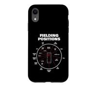 Cricket Fielding Positions Diagram Player Coach Case for iPhone XR